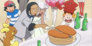 Casal compartilha bolo de casamento com tema Pokémon